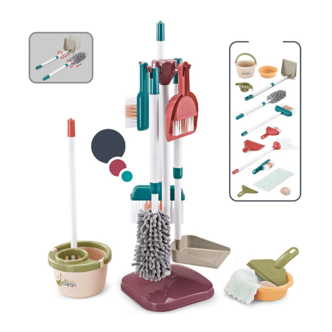 Kids Simulated Life Cleaning Toys – Pretend Play Cleaning Set for Children