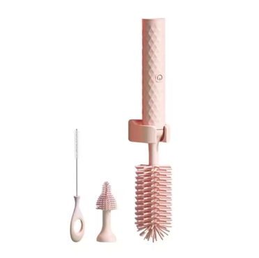 Electric Silicone Baby Bottle Brush with Extensions