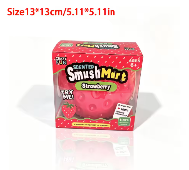 Strawberry Squeeze Ball β Squishy Fidget Toy for Kids πβ¨