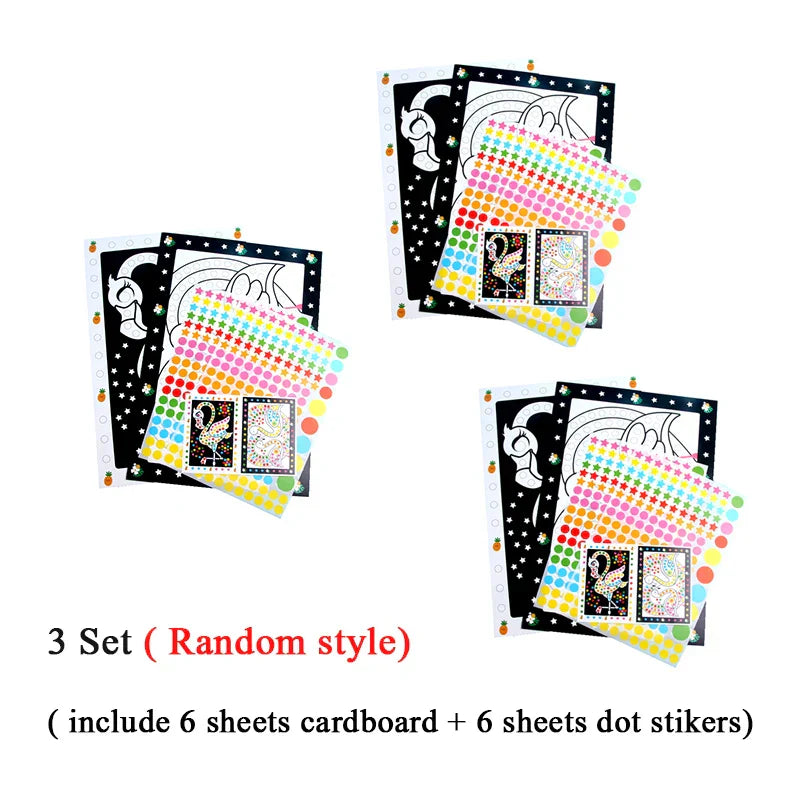 Funny Puzzle Dot Stickers ā Cute Animal Mosaic Craft Set for Kids