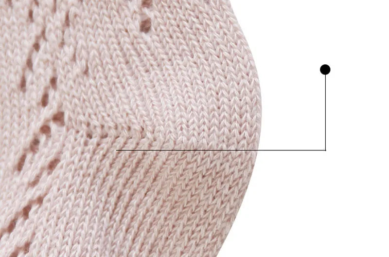 Baby Girls Socks β Spanish Style Bow Cotton Mesh Breathable Socks for Newborns