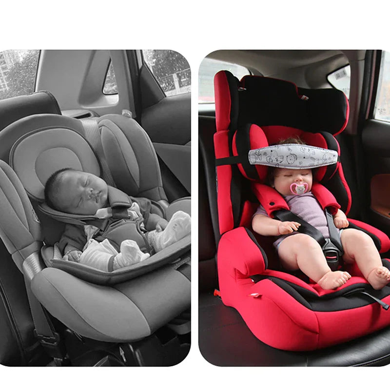 Baby Car Seat Head Support Strap โ Adjustable Sleep Positioner