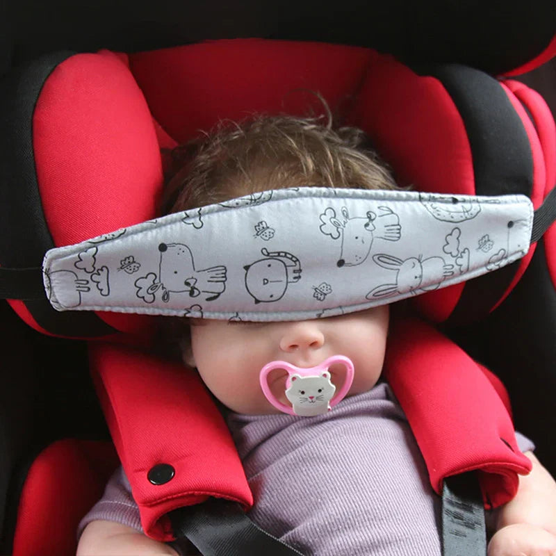 Baby Car Seat Head Support Strap โ Adjustable Sleep Positioner