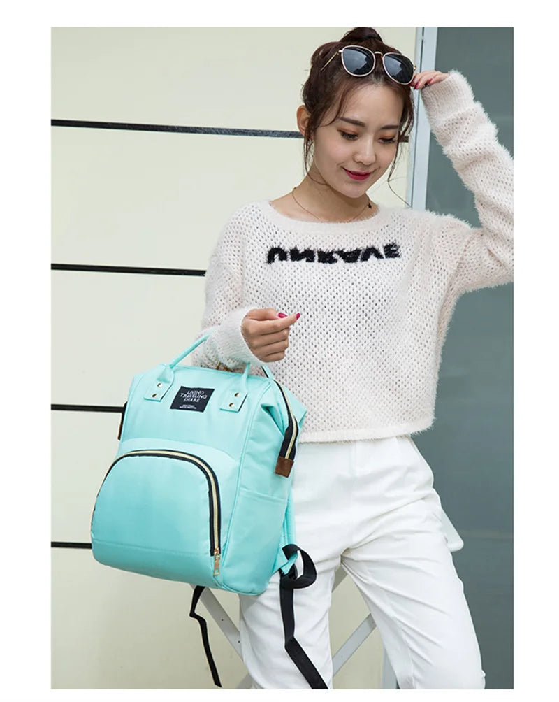 Diaper Bag Mummy Backpack β Large Capacity, Waterproof & Multi-Function