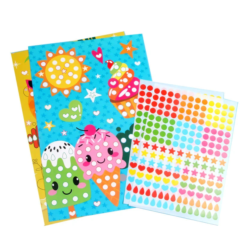 Funny Puzzle Dot Stickers ā Cute Animal Mosaic Craft Set for Kids