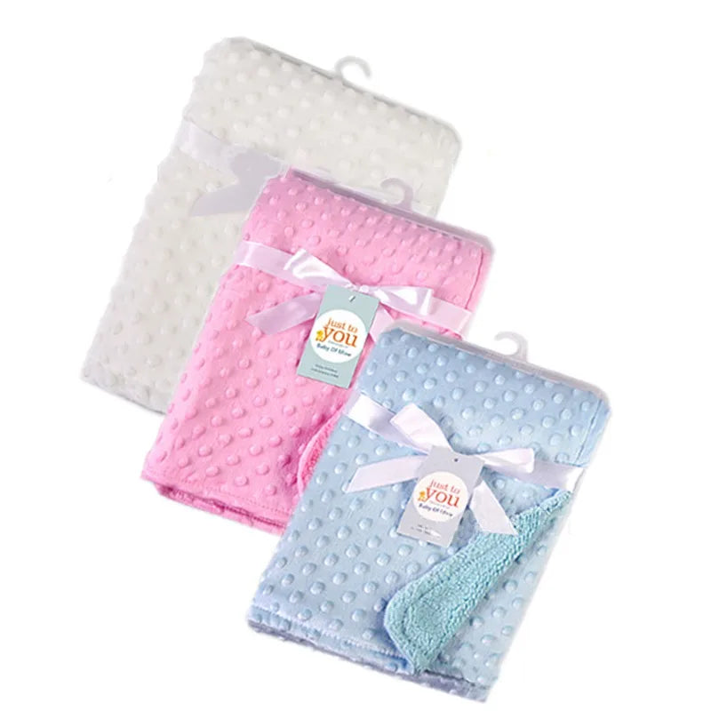 Baby Blanket – Warm Double Layer Swaddle Wrap