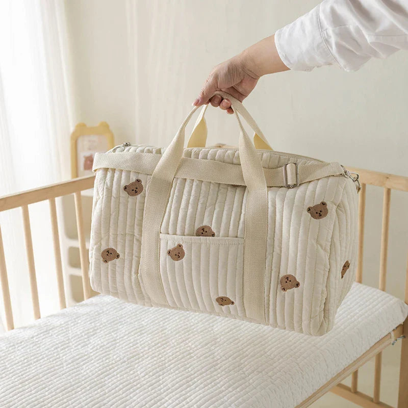 Embroidered Mom Tote Bag β Lightweight Large Capacity Travel Bag