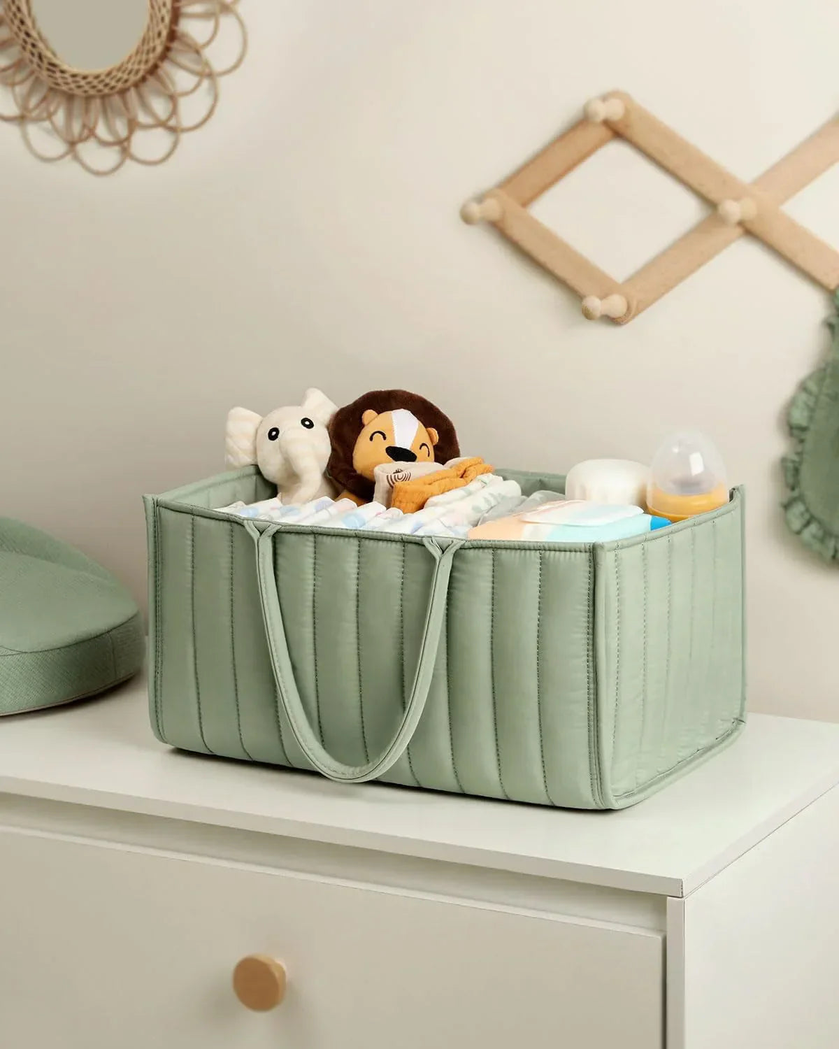 Baby Diaper Organizer Bag β Folding Portable Storage Caddy