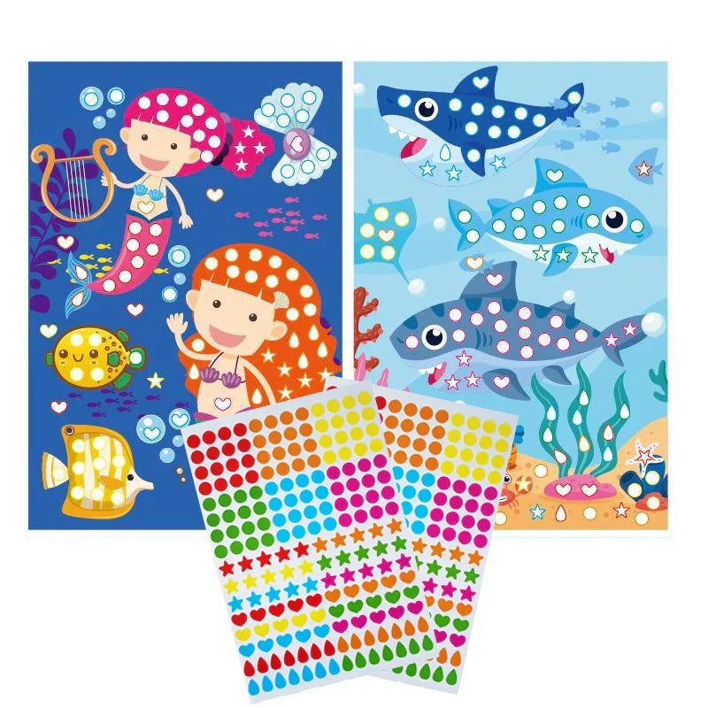 Funny Puzzle Dot Stickers ā Cute Animal Mosaic Craft Set for Kids