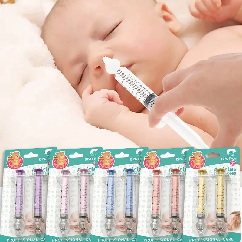 Baby Nasal Aspirator Syringe – Gentle Nasal Cleaner for Babies