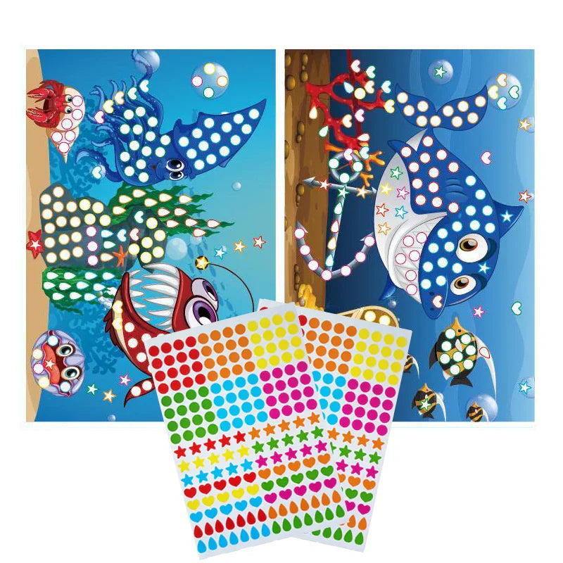 Funny Puzzle Dot Stickers ā Cute Animal Mosaic Craft Set for Kids