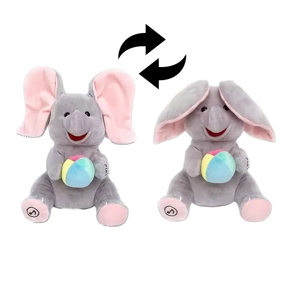 Singing Elephant Plush Toy β Interactive Hide & Seek Musical Toy