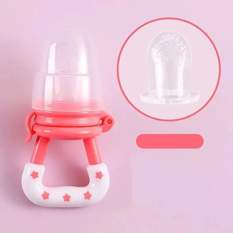 3PCS Baby Silicone Fruit & Vegetable Teether Feeding Set
