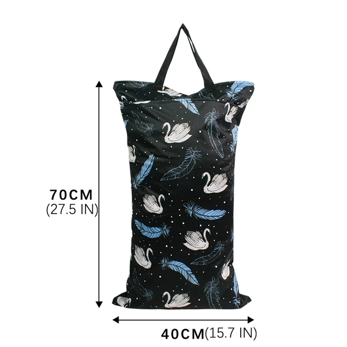 Large Waterproof Baby Wet Bag β Double Pocket Stroller Organizer