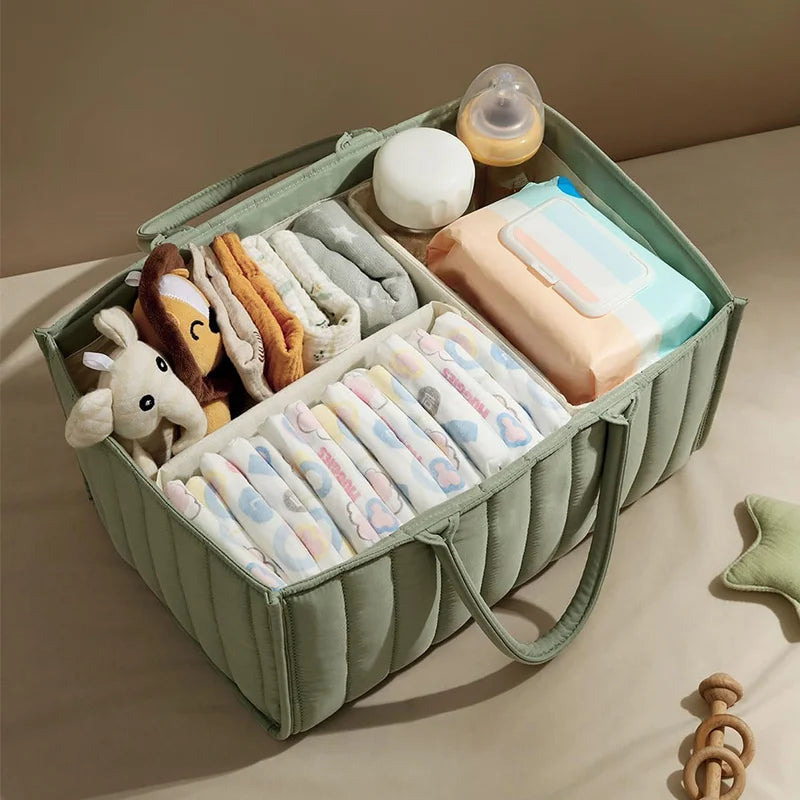 Baby Diaper Organizer Bag β Folding Portable Storage Caddy