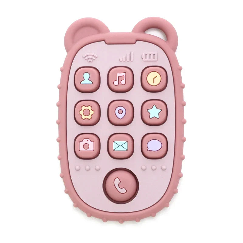 Baby Phone Teether โ Silicone Teething Toy for Babies & Toddlers