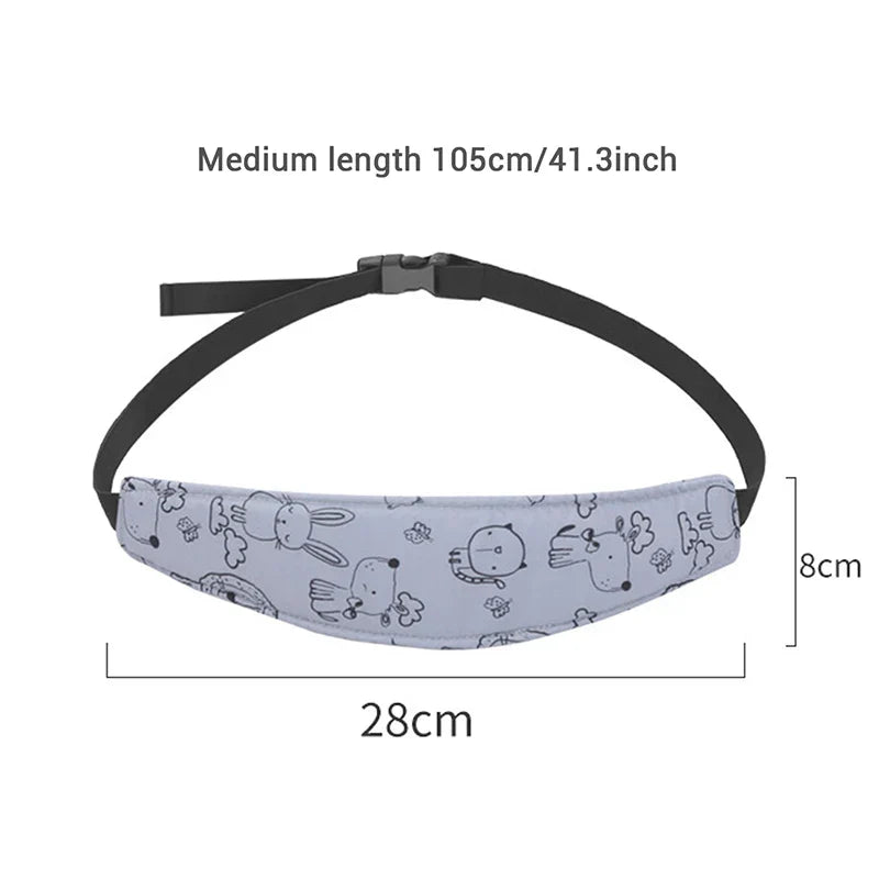 Baby Car Seat Head Support Strap โ Adjustable Sleep Positioner