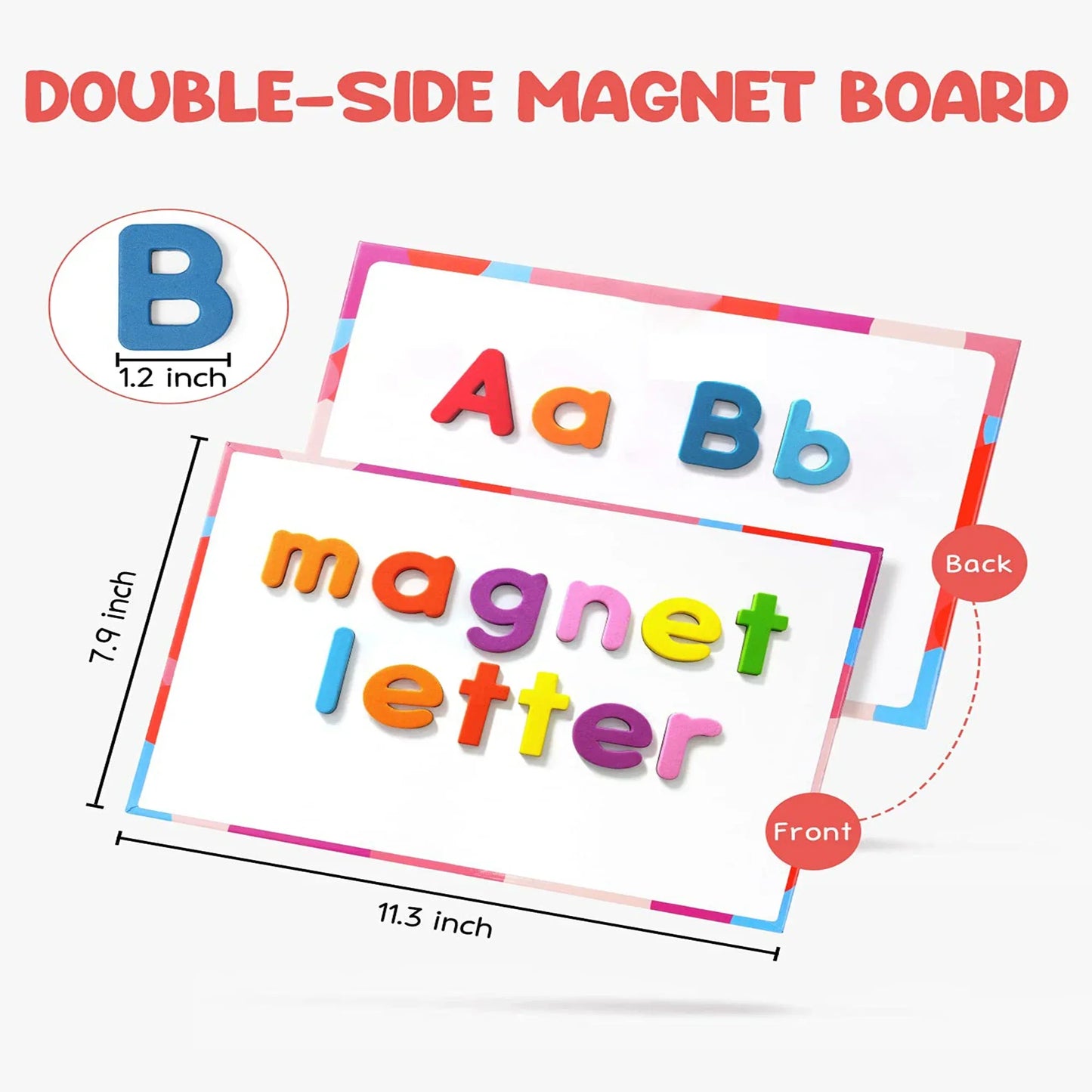 Magnetic Alphabet Letters Kit with Magnet Board