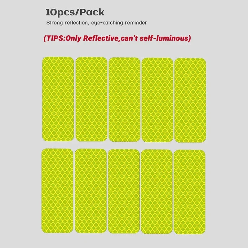 10pcs Waterproof Night Anti-Collision Reflective Patch – Baby Stroller Safety