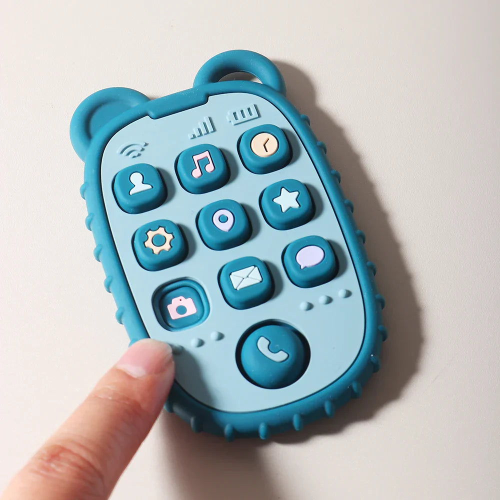 Baby Phone Teether โ Silicone Teething Toy for Babies & Toddlers