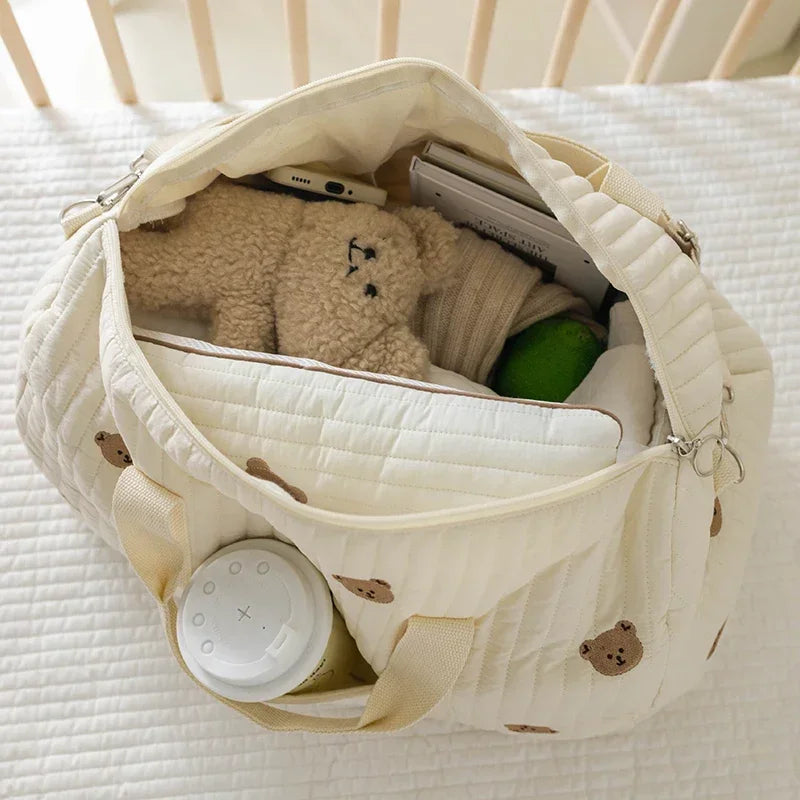 Embroidered Mom Tote Bag β Lightweight Large Capacity Travel Bag