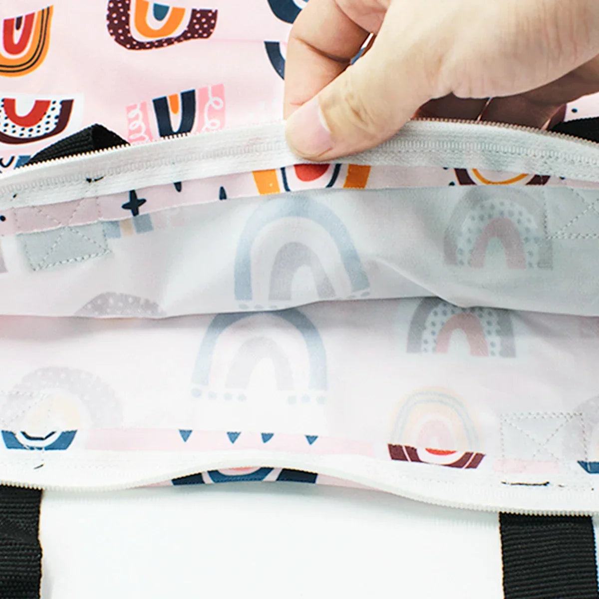 Large Waterproof Baby Wet Bag β Double Pocket Stroller Organizer