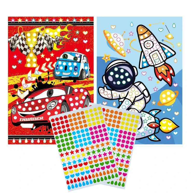 Funny Puzzle Dot Stickers ā Cute Animal Mosaic Craft Set for Kids