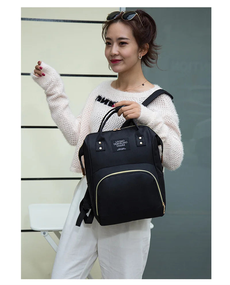 Diaper Bag Mummy Backpack β Large Capacity, Waterproof & Multi-Function