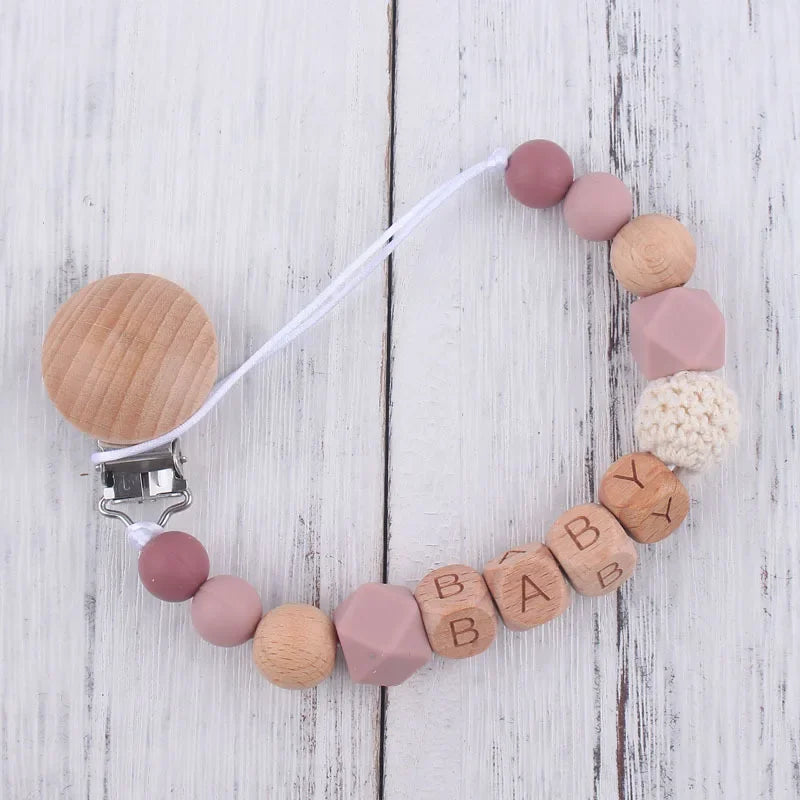Personalized Baby Pacifier Clip – Custom Name Teether Holder