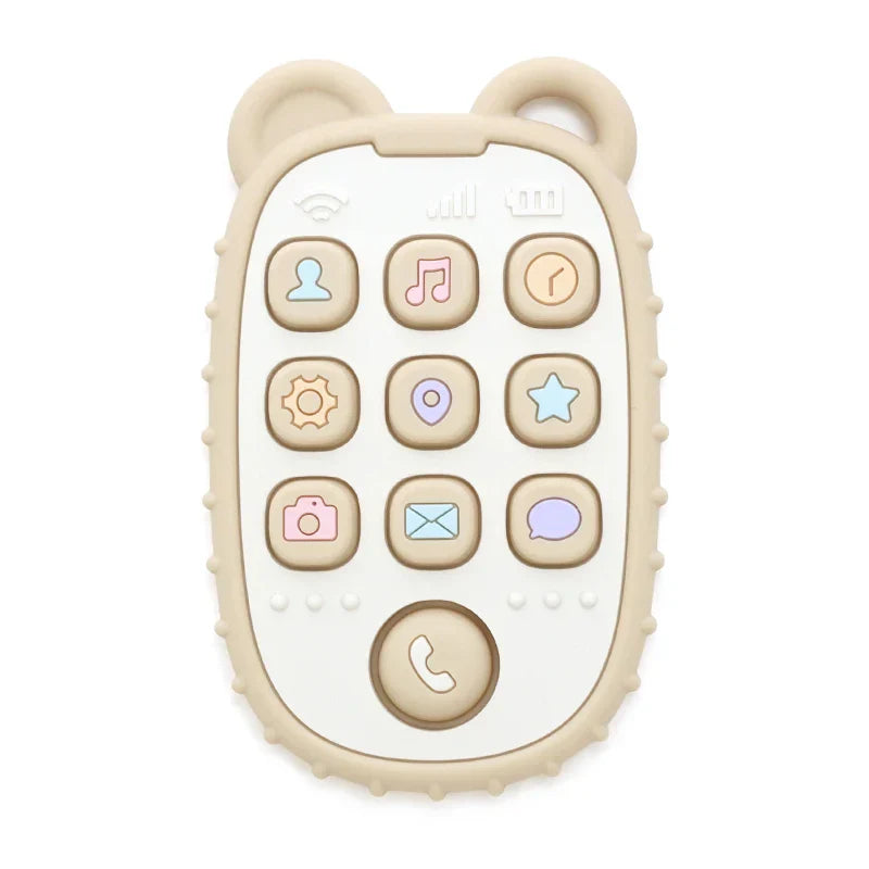 Baby Phone Teether โ Silicone Teething Toy for Babies & Toddlers