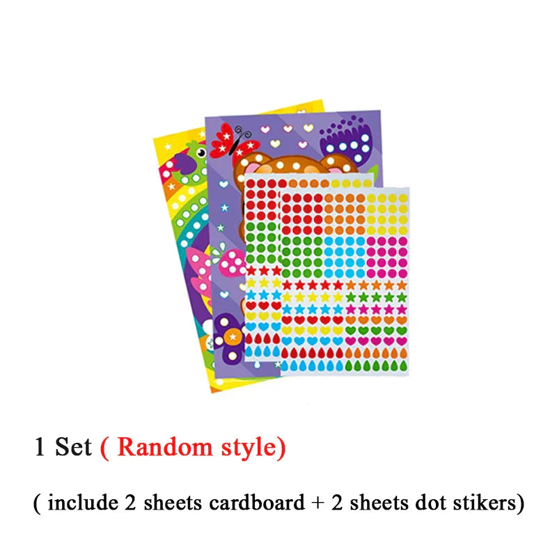 Funny Puzzle Dot Stickers ā Cute Animal Mosaic Craft Set for Kids