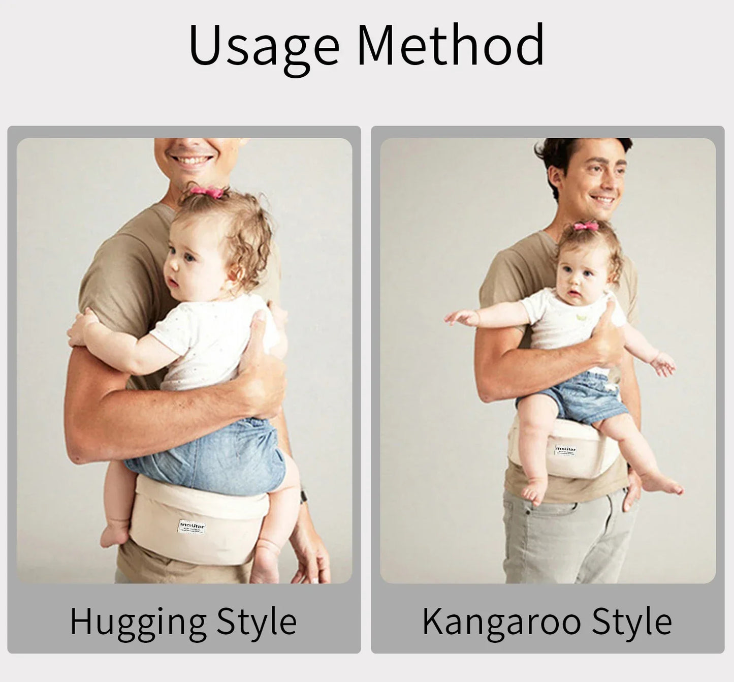 Baby Carrier Waist Stool β Adjustable Hipseat Carrier for Infants & Toddlers