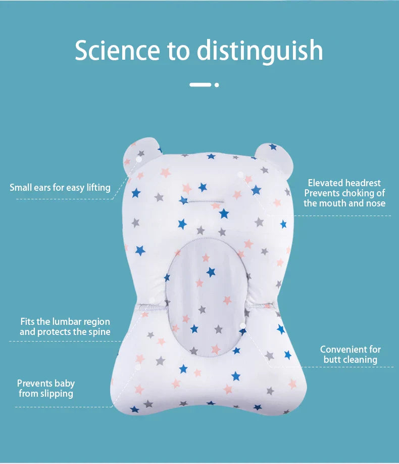 Baby Bath Support Pad β Adjustable Floating Bath Seat for Newborns