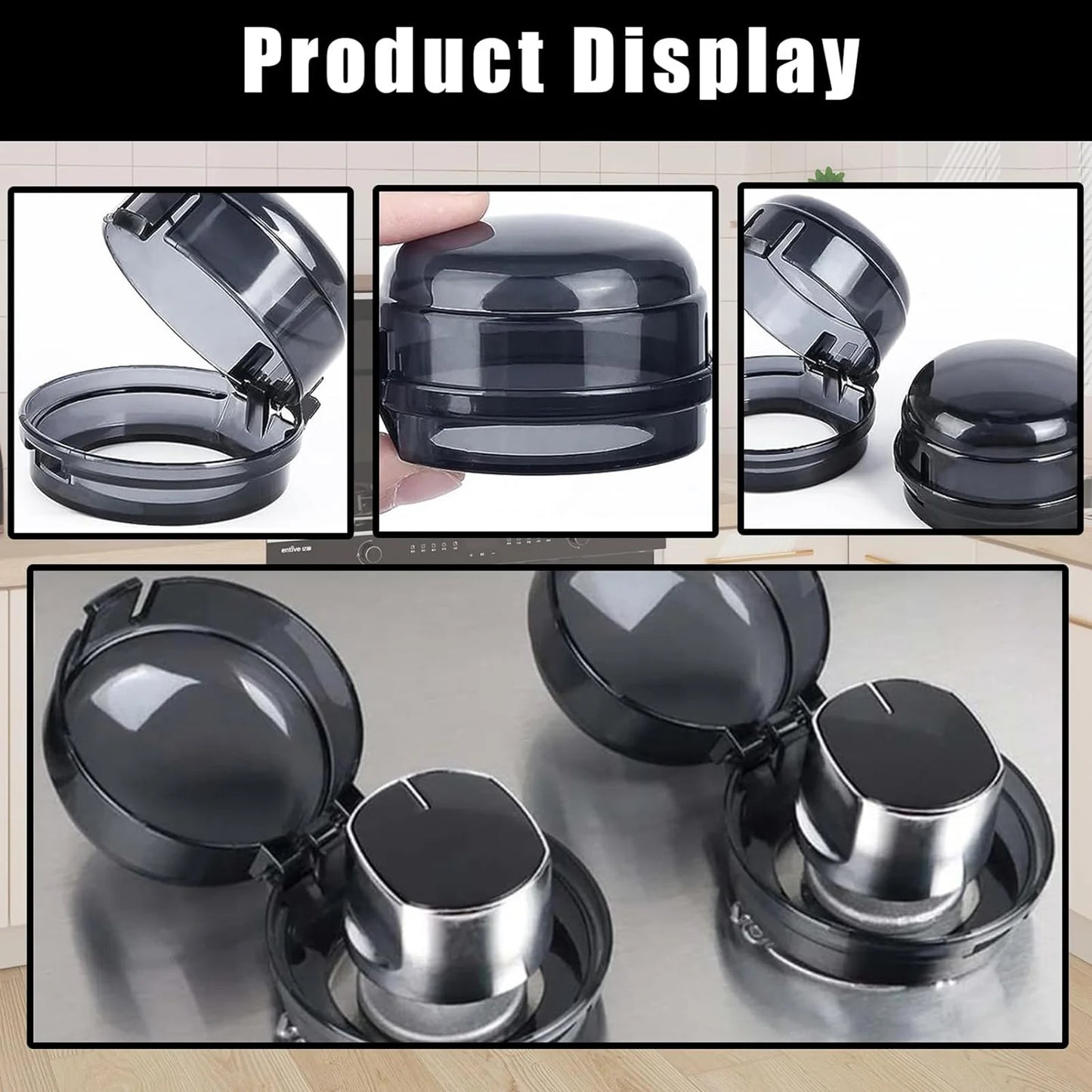 SafeKnob - Childproof Stove Knob Covers