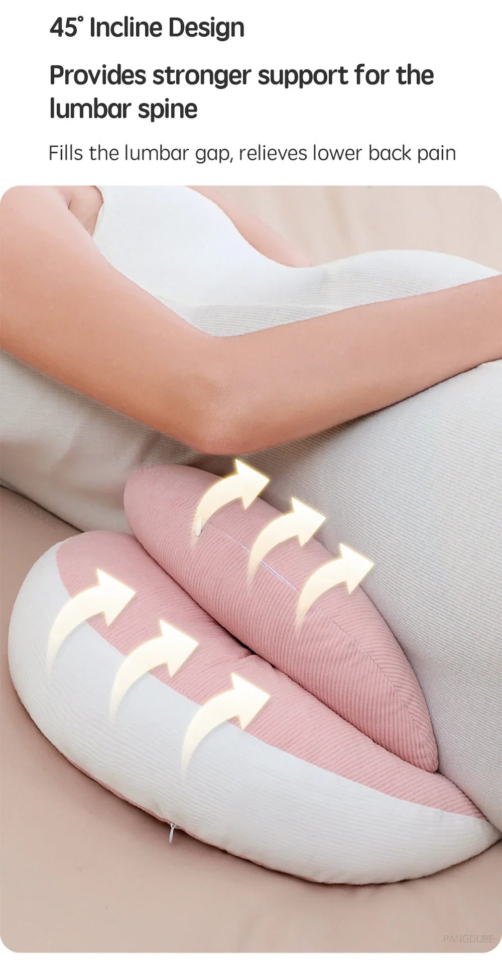 Pregnancy Waist Support Pillow – Adjustable Sleep Cushion