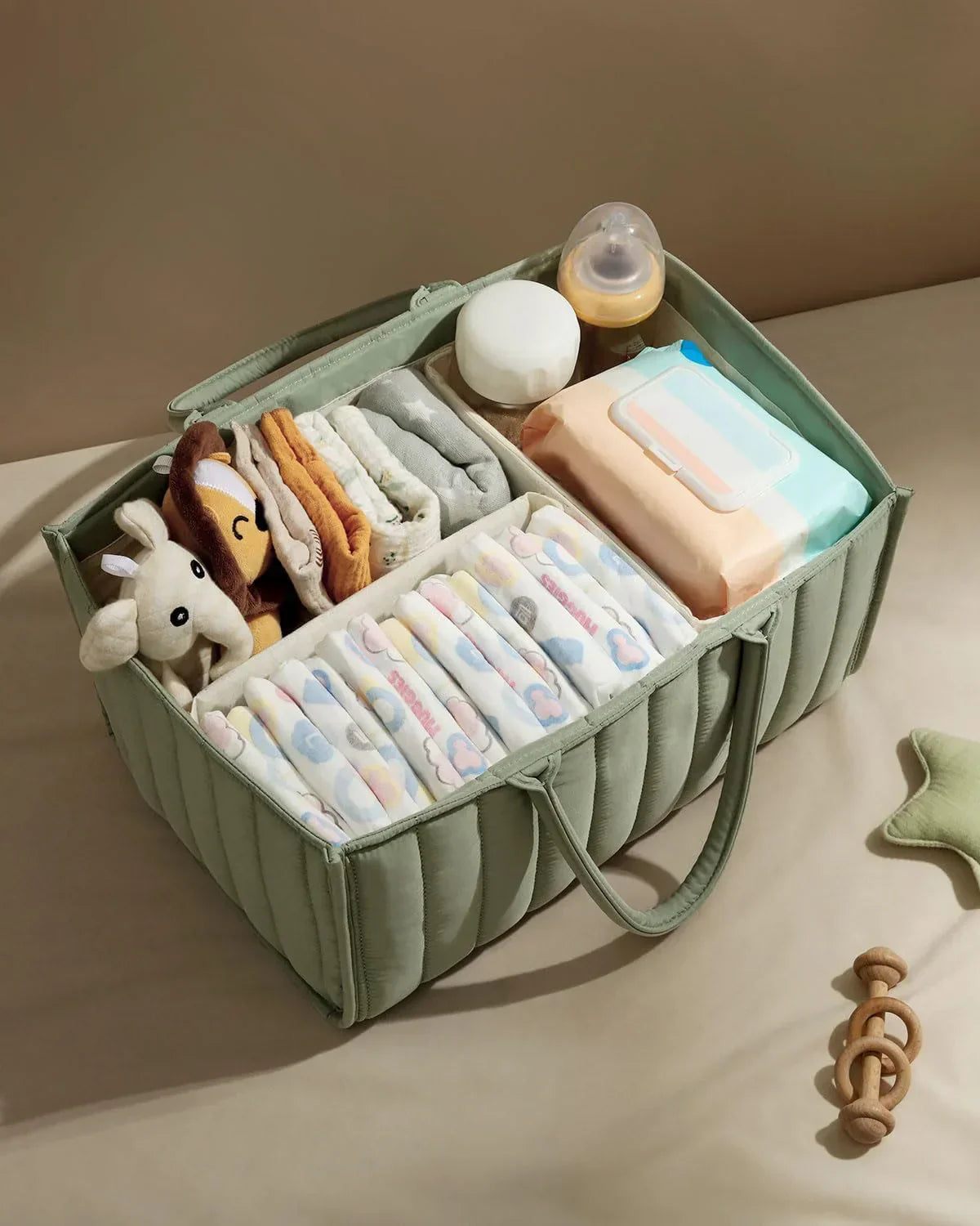 Baby Diaper Organizer Bag β Folding Portable Storage Caddy