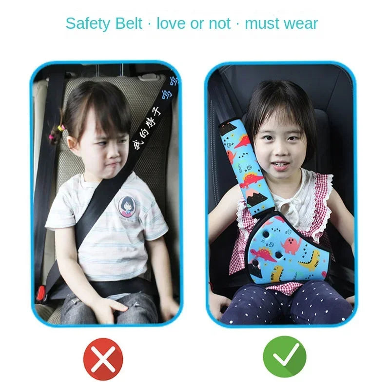 Kids Car Seat Belt Adjuster โ Child Comfort Protector