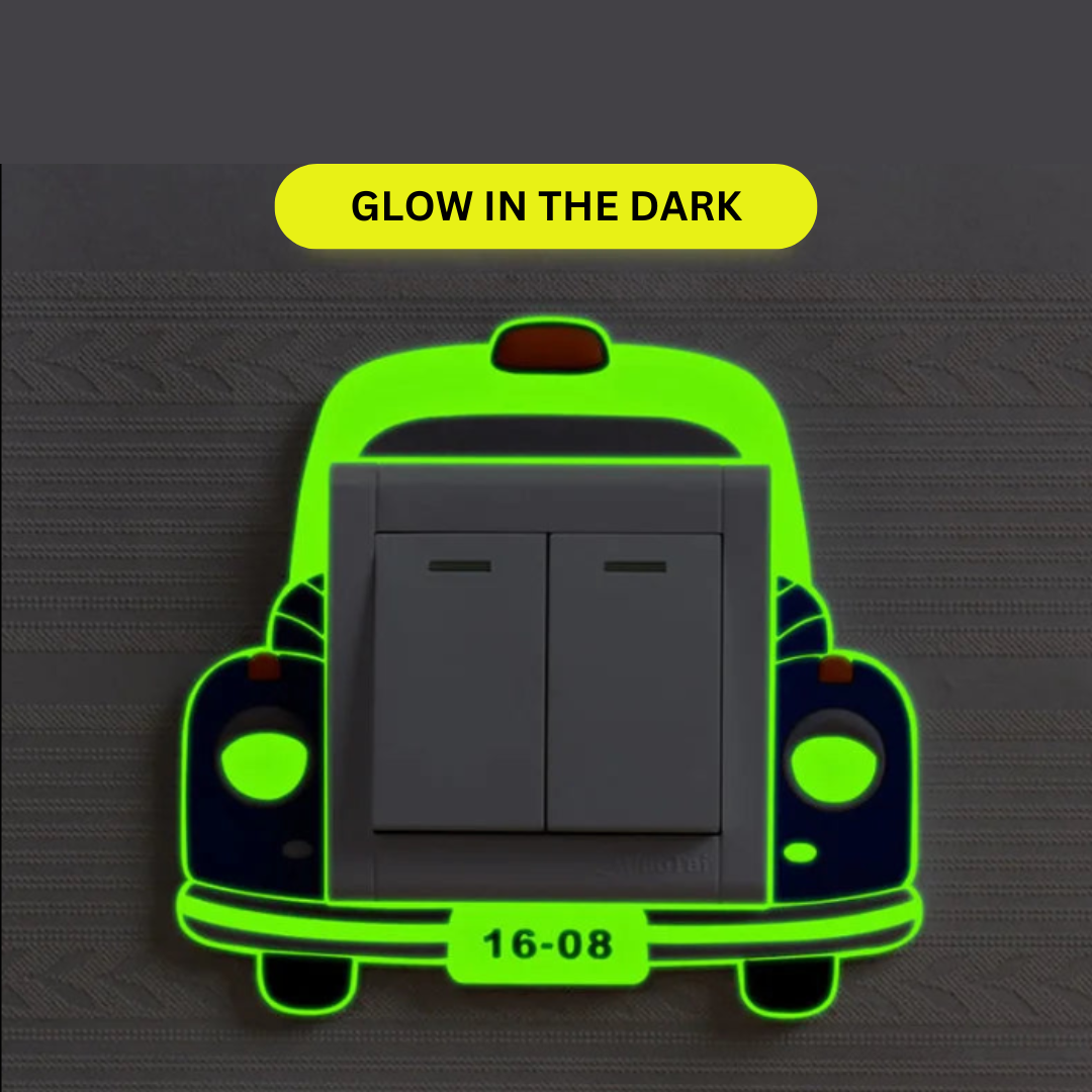 Glow in the Dark Children’s Bedroom Switch Stickers