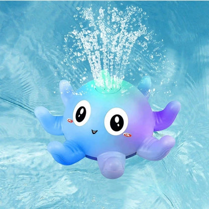 GlowSplash Octopus LED Bath Sprinkler Toy for Kids | Floating Water Spray Bath & Pool Toy