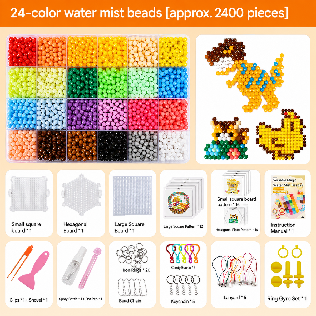 Magic Water Fuse Beads - DIY Craft & Creative Bead Set