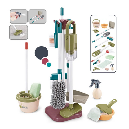 Kids Simulated Life Cleaning Toys – Pretend Play Cleaning Set for Children