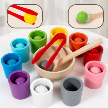 Montessori Wooden Sorting Toy for Toddlers