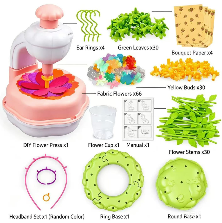 BloomCraft DIY Fabric Flower Bouquet Kit