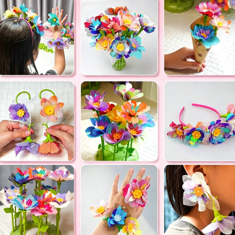 BloomCraft DIY Fabric Flower Bouquet Kit