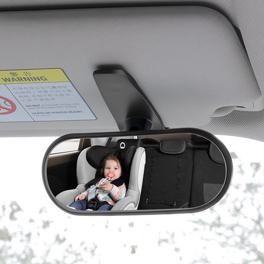 2-in-1 Adjustable Baby Car Seat Mirror – 360° Rotatable 👶🚗