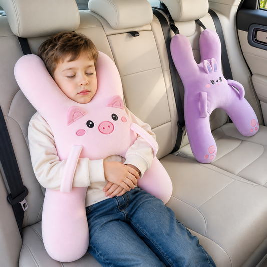 SnoozeBuddy - Cute Kids Travel Support Pillow