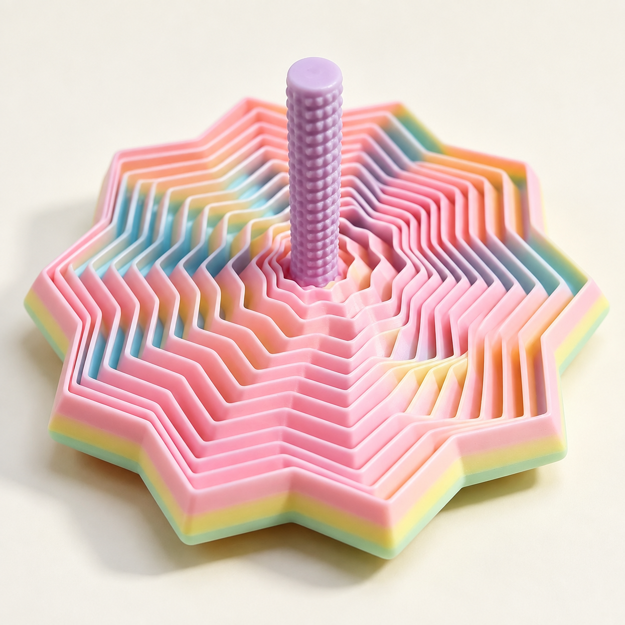 SpinGlow 3D Rainbow Sensory Fidget Toy