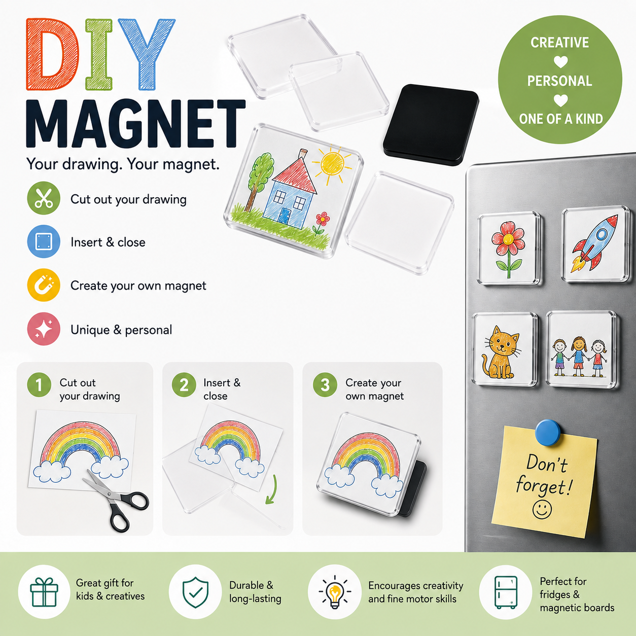 Craftify DIY Acrylic Fridge Magnet Kit