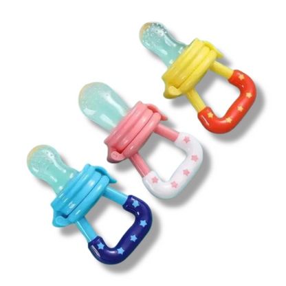 3PCS Baby Silicone Fruit & Vegetable Teether Feeding Set