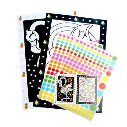 Funny Puzzle Dot Stickers – Cute Animal Mosaic Craft Set for Kids